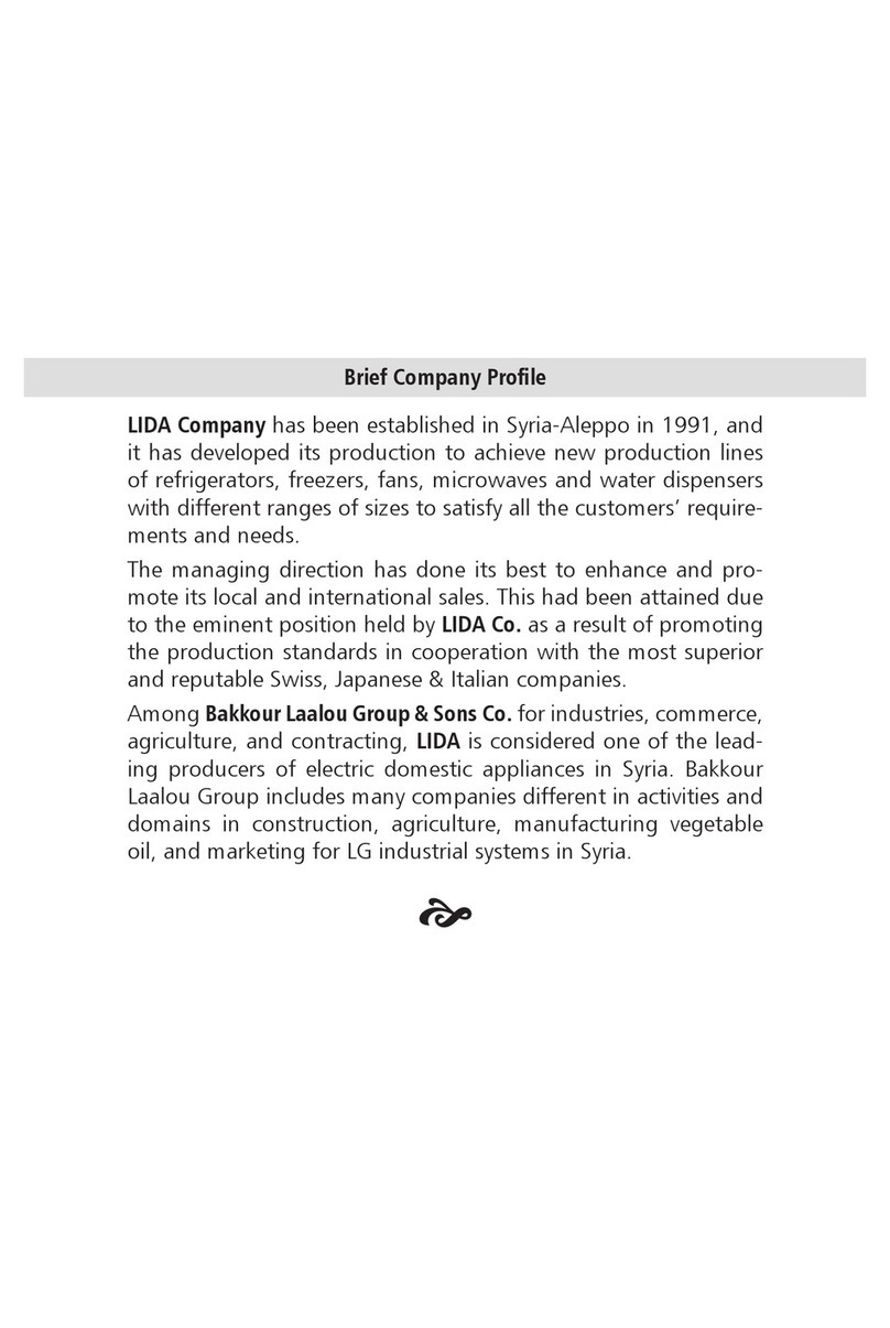 LIDA CF11550 owner's manual