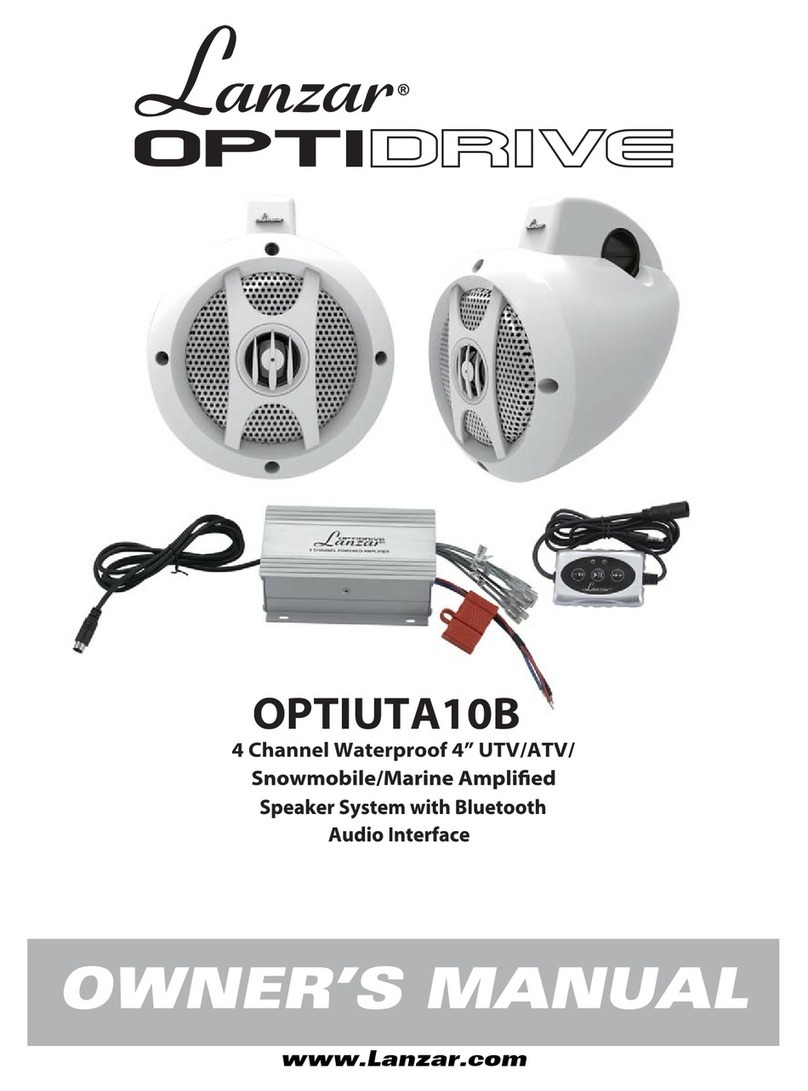 Lanzar OPTIUTA10B Optidrive Series owner's manual