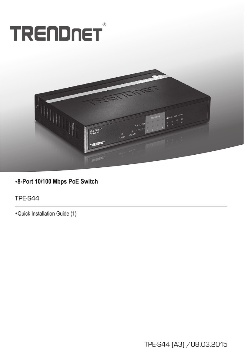 TRENDnet TPE-S44 - Switch User manual TRENDnet TPE-S44 - Switch User manual