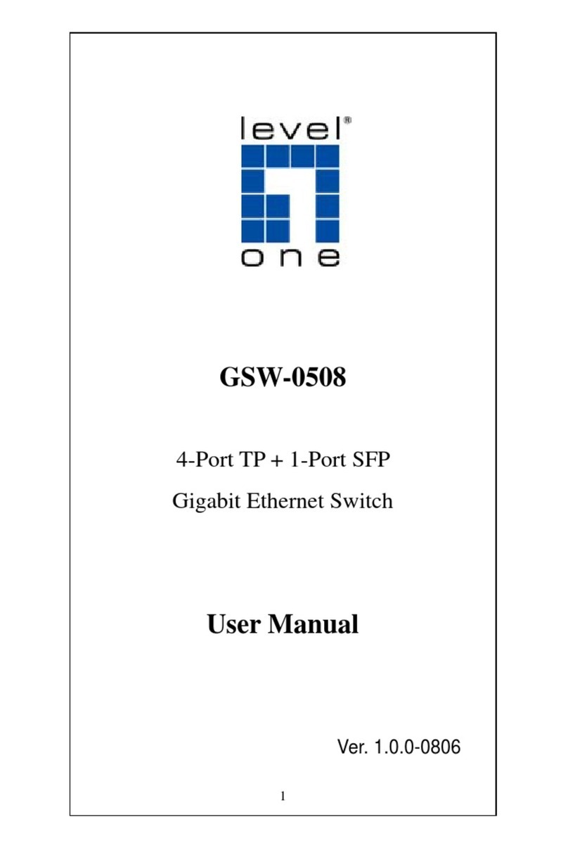 LevelOne GSW-0508 User manual LevelOne GSW-0508 User manual