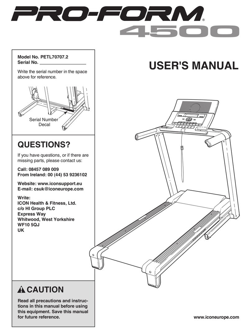Pro-Form PETL70707.2 User manual