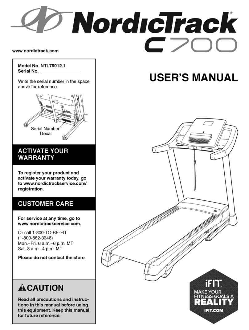 NordicTrack NTL79012.1 User manual