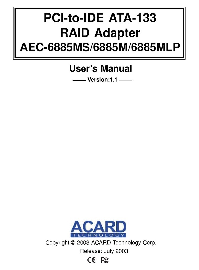 Acard AEC-6885MLP user manual