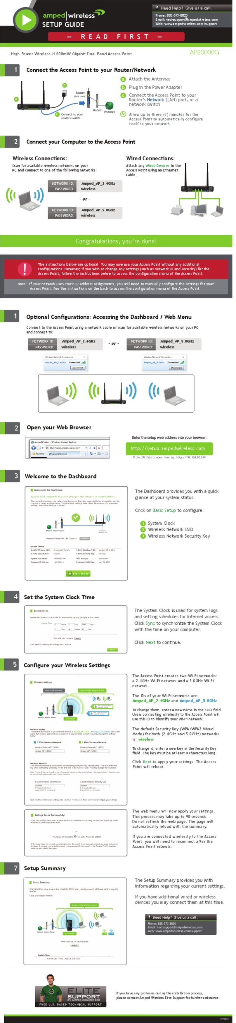 Amped Wireless AP20000G User manual