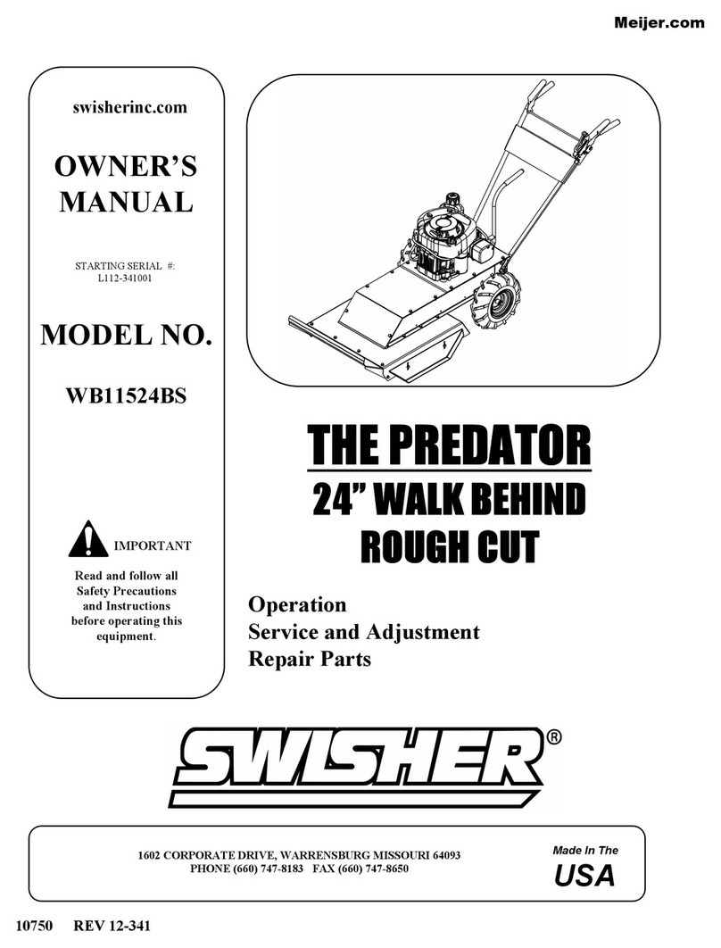 Swisher WB11524BS User manual