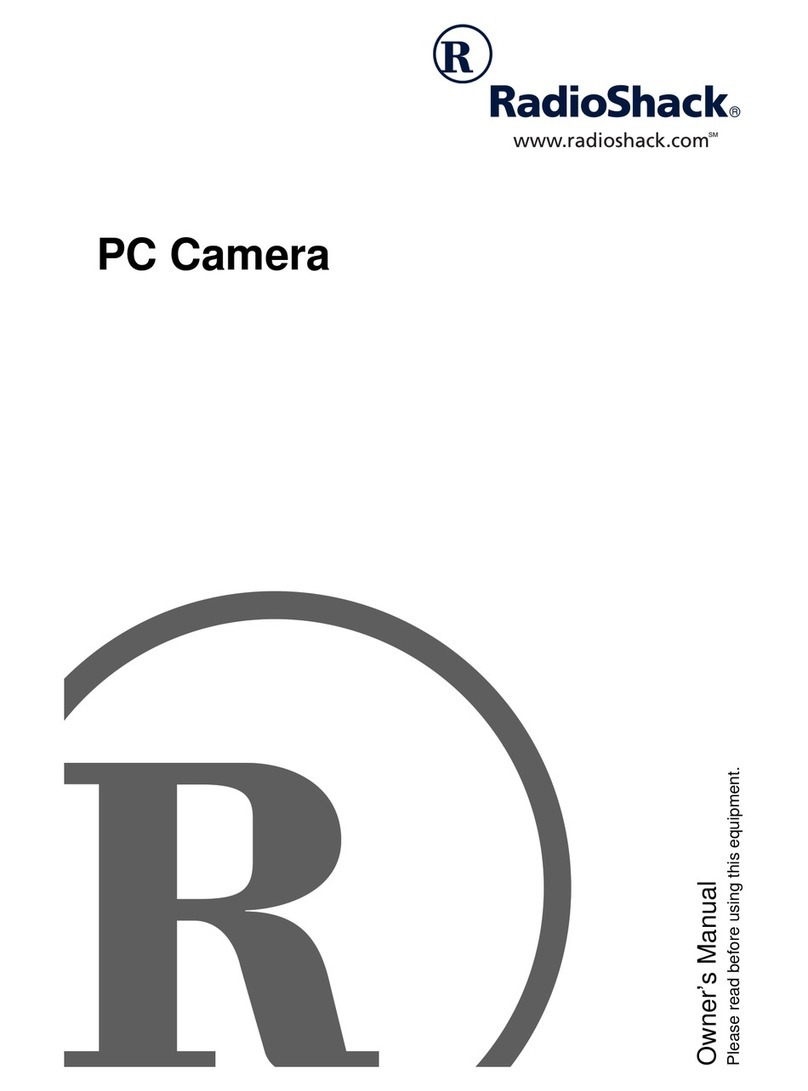 Radio Shack PC Camera User manual