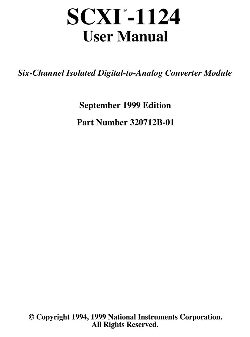 National Instruments SCXI -1124 User manual National Instruments SCXI -1124 User manual
