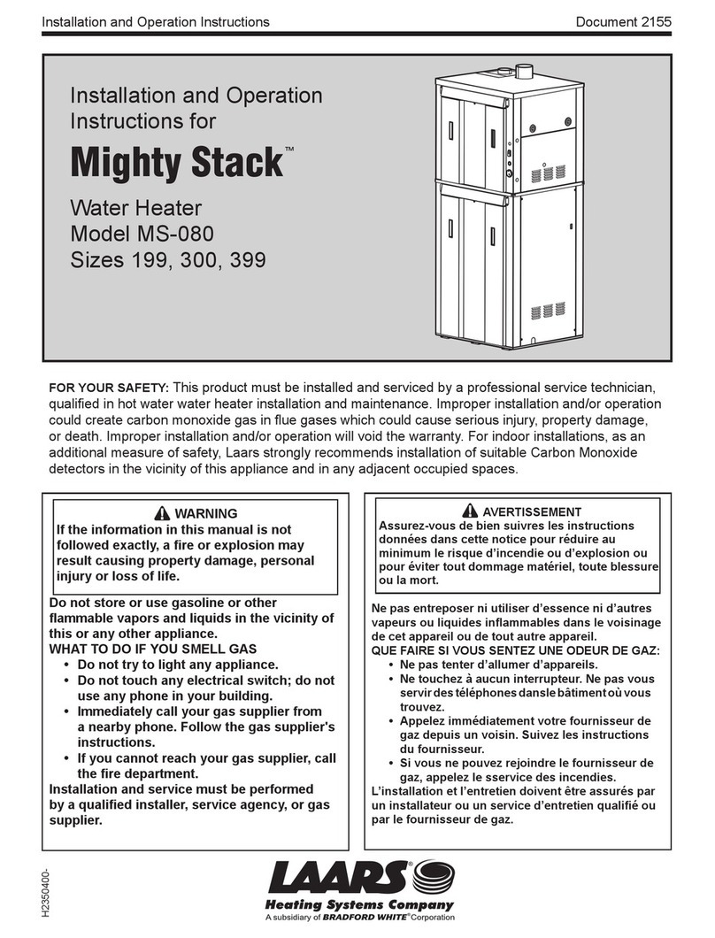 Laars Mighty Stack MS-080 User manual