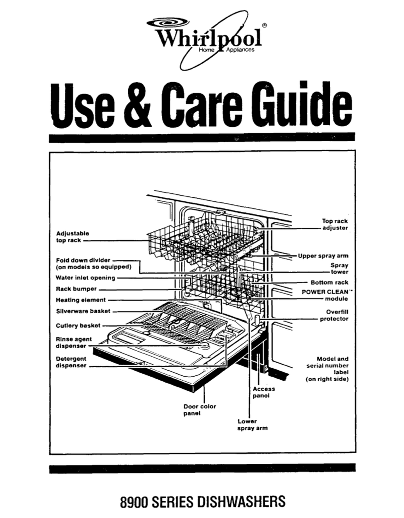 Whirlpool 8900 Series User manual