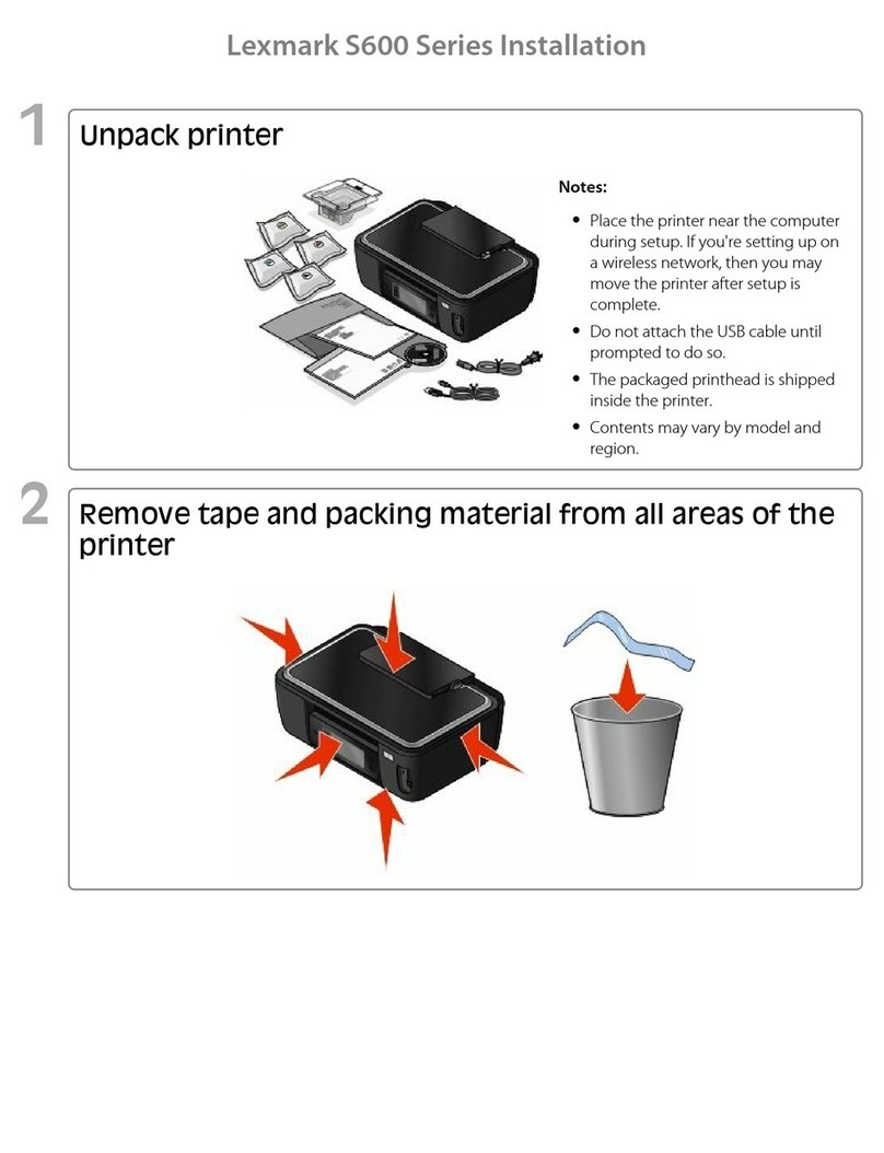 Lexmark S600 User manual