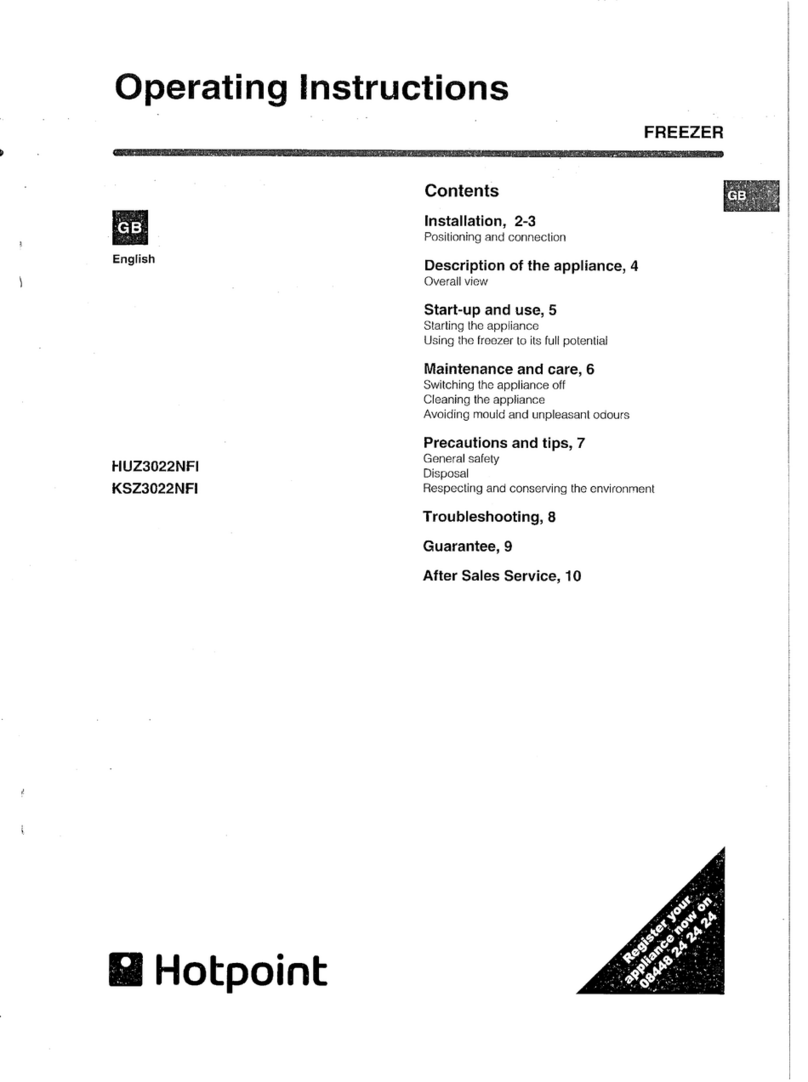 Hotpoint HUZ3022NFI User manual