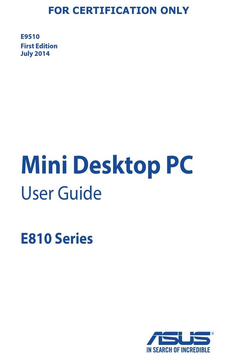 Asus E810 Series User manual
