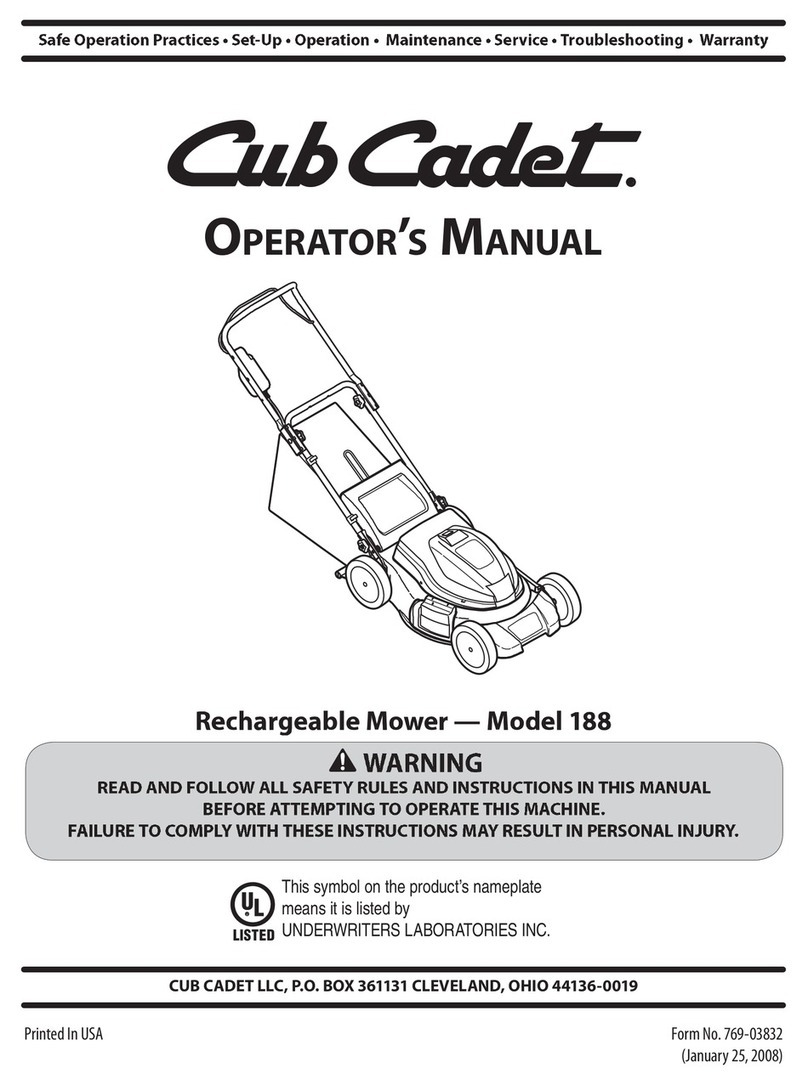 Cub Cadet 188 User manual