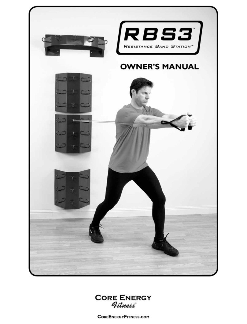 CORE ENERGY FITNESS RBS3 owner's manual