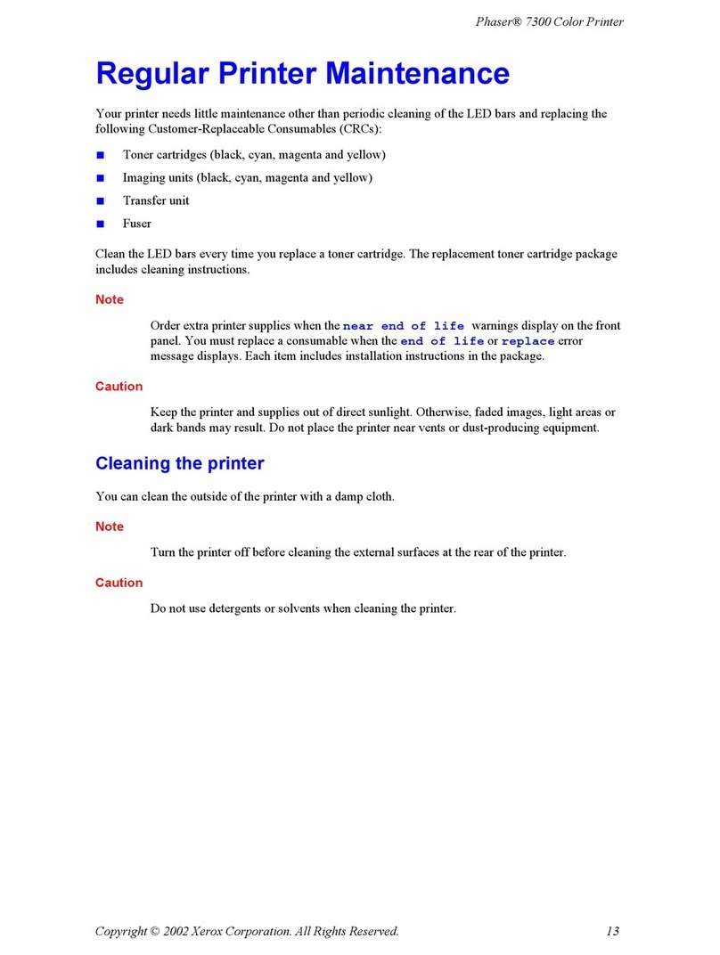 Xerox Phaser 7300 User manual