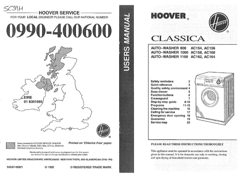 Hoover AC154 User manual