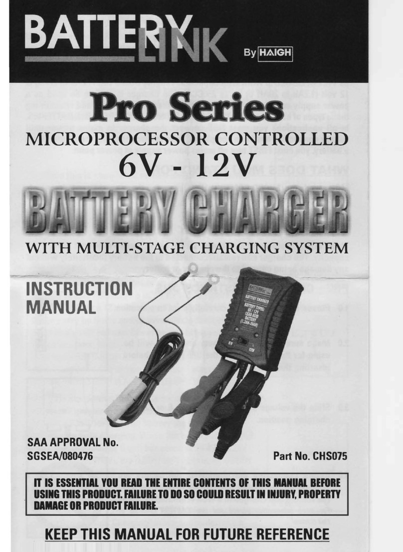 Haigh Battery Link CHS075 instruction manual