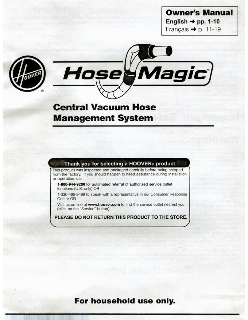 Hoover Hose Magic owner's manual