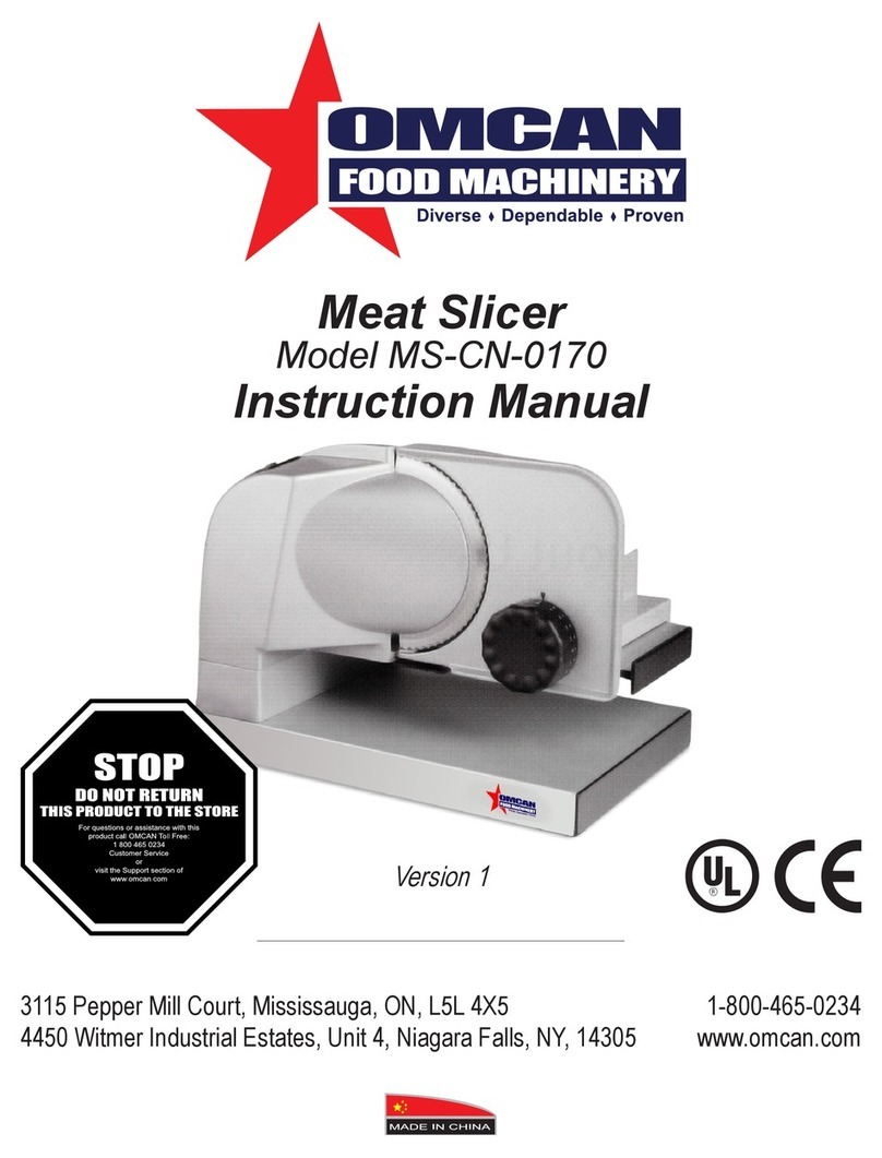 Omcan MS-CN-0170 instruction manual