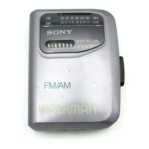 Sony WM-FX141 User manual