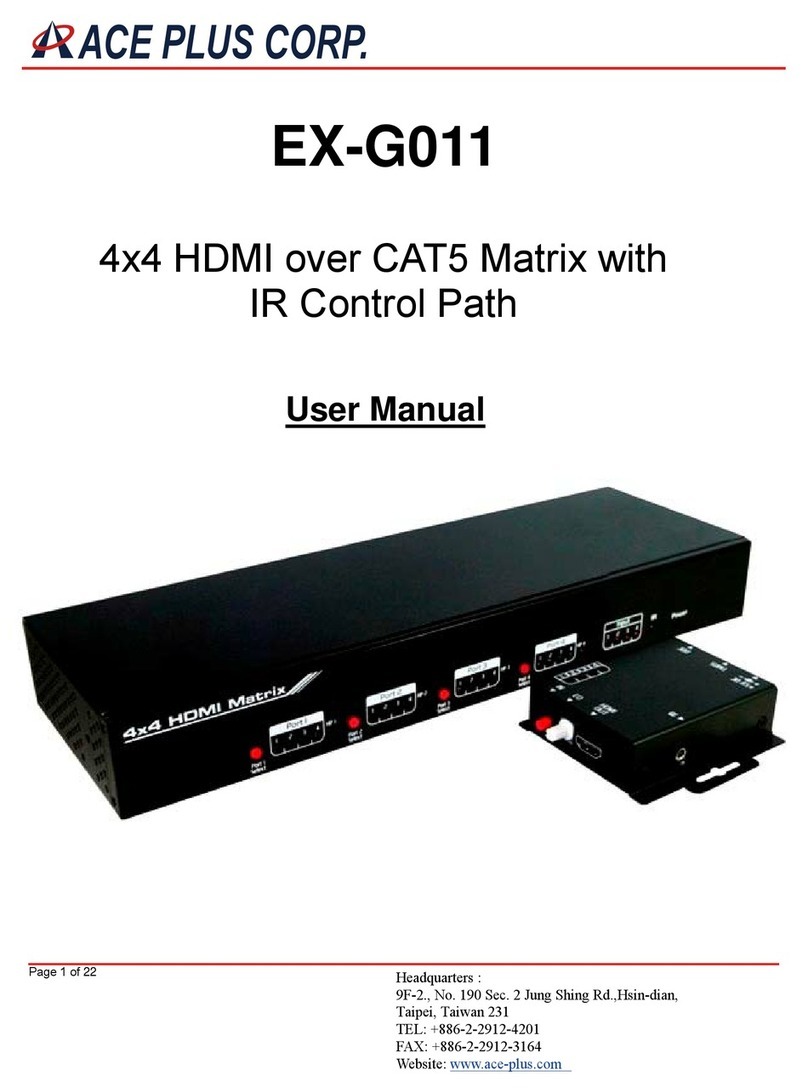 Ace Plus EX-G011 user manual