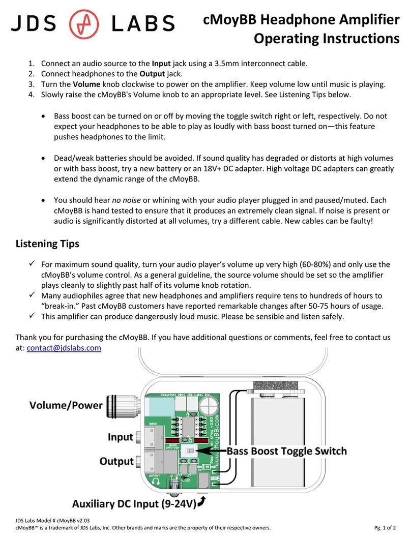 JDS Labs cMoyBB operating instructions