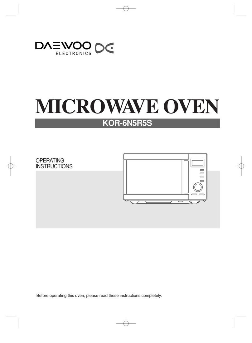 DAEWOO ELECTRONICS KOR-6N5R5S operating instructions