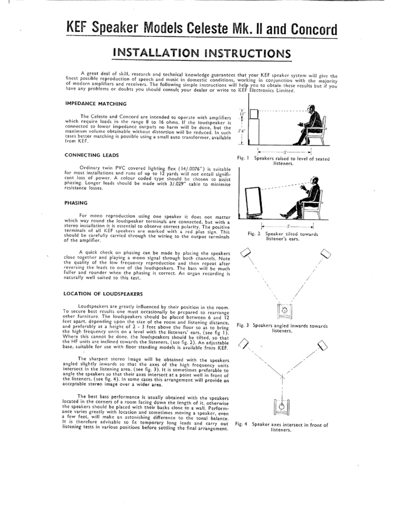 KEF Celeste II User manual