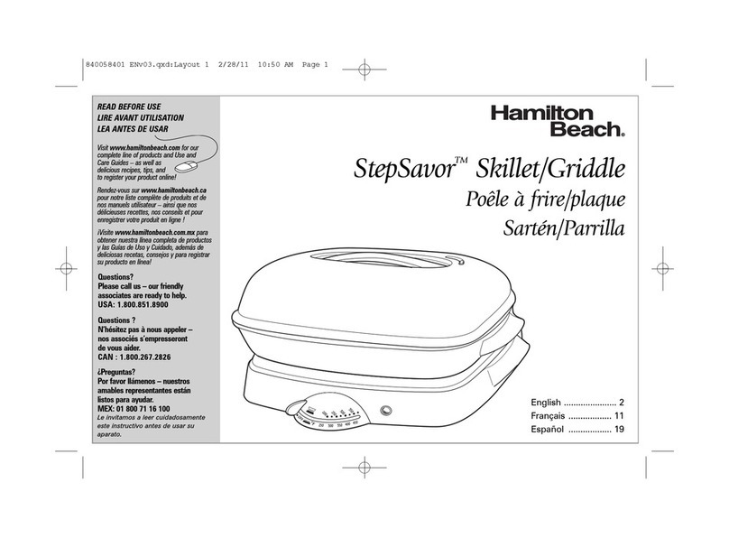 Hamilton Beach StepSavor manual