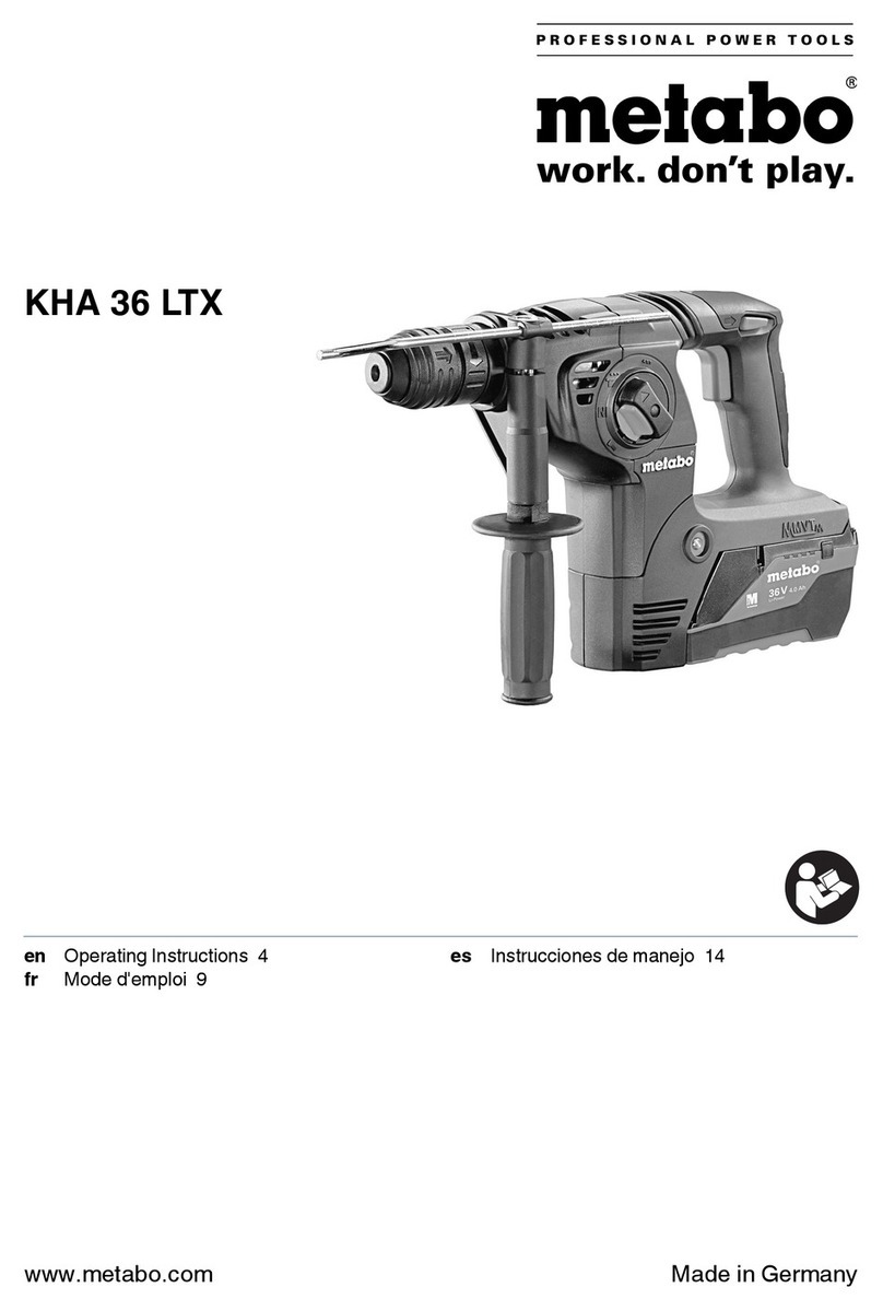 Metabo KHA 36 LTX operating instructions