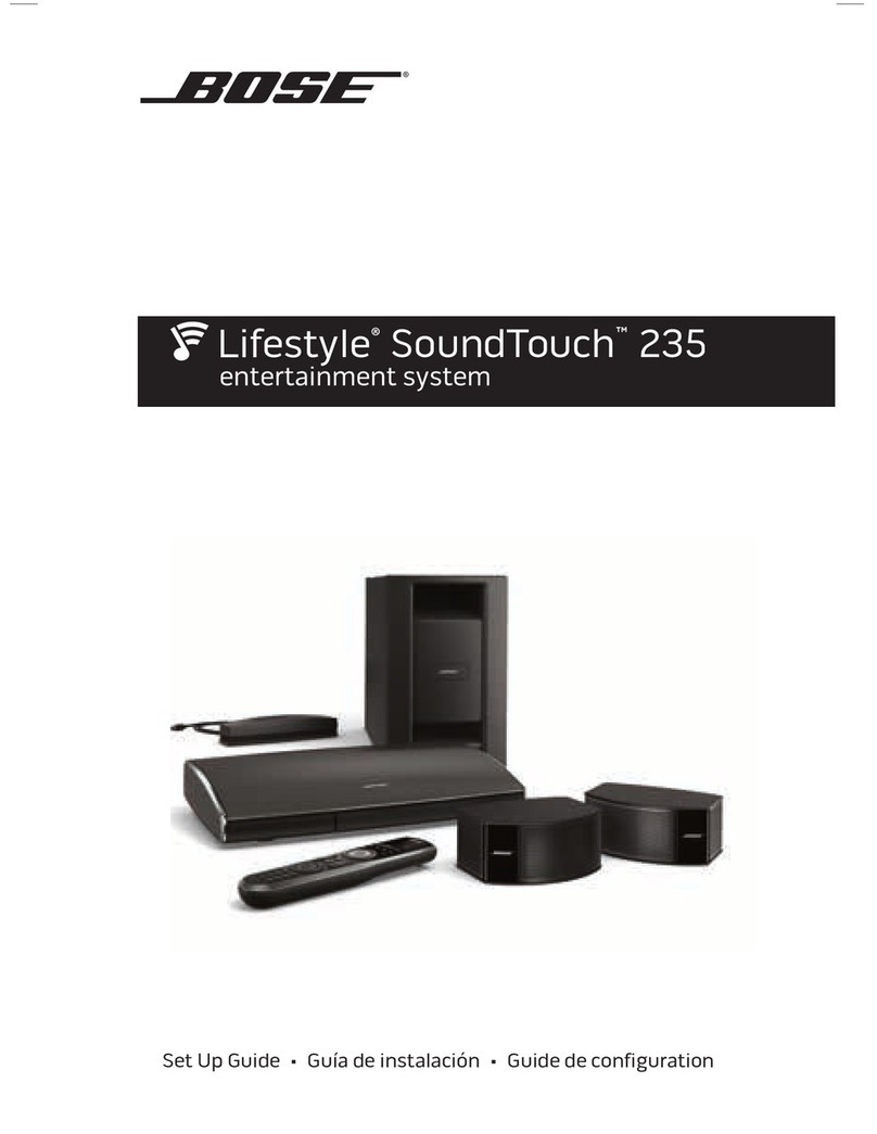 Bose Lifestyle SoundTouch 235 User manual