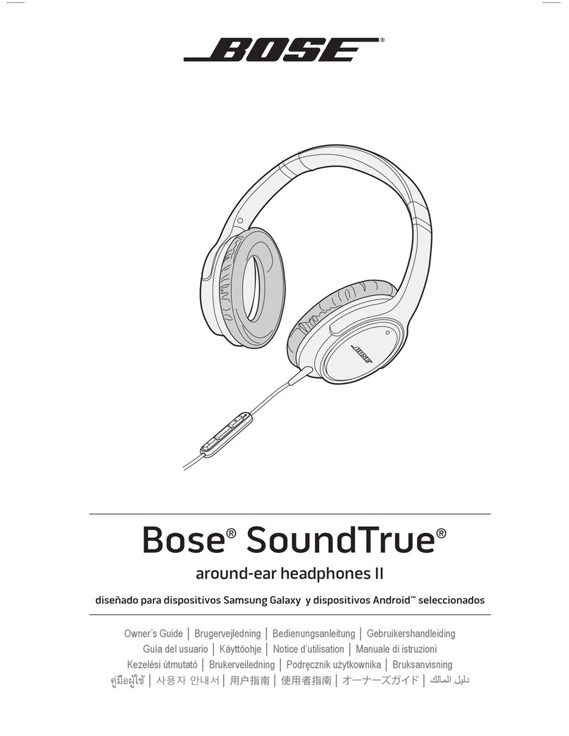 Bose SoundTrue User manual Bose SoundTrue User manual