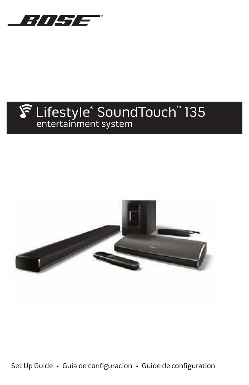 Bose Lifestyle SoundTouch 135 User manual