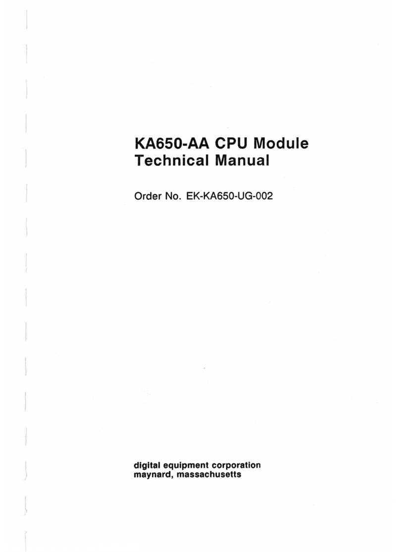 DEC KA650-AA Technical manual