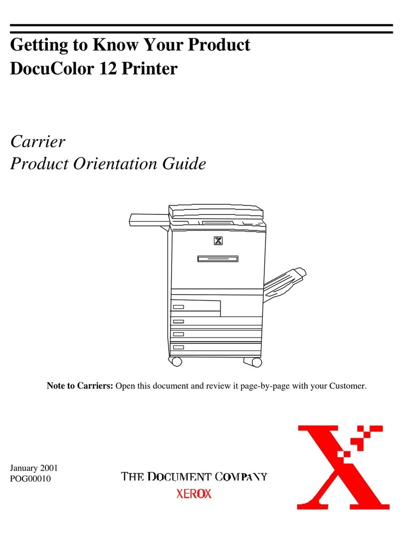 Xerox DOCUCOLOR 12 Assembly instructions
