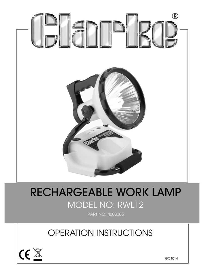 Clarke RWL12 User manual