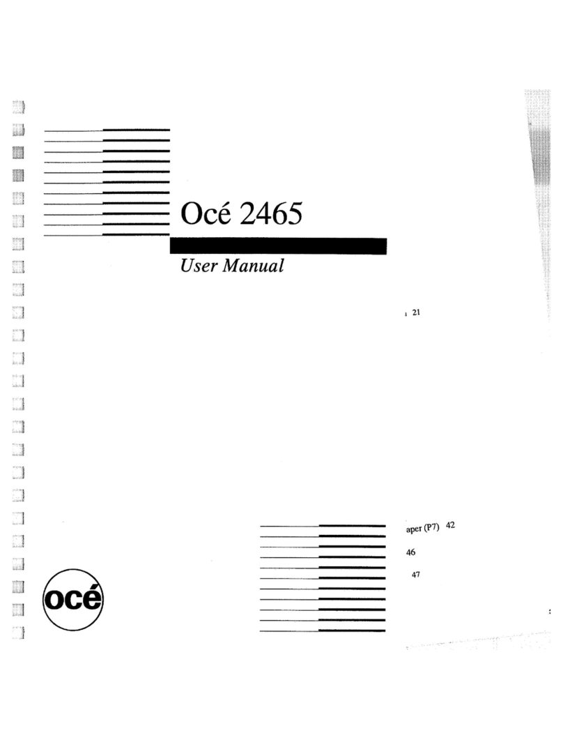 Oce 2465 User manual