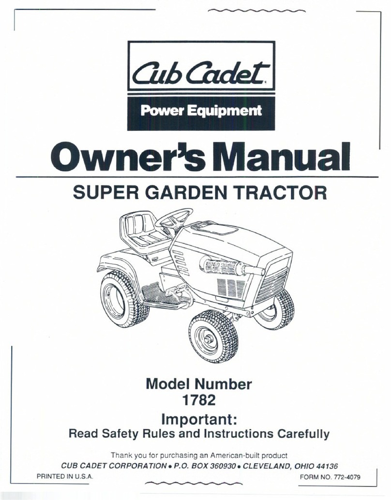 Cub Cadet 1782 User manual