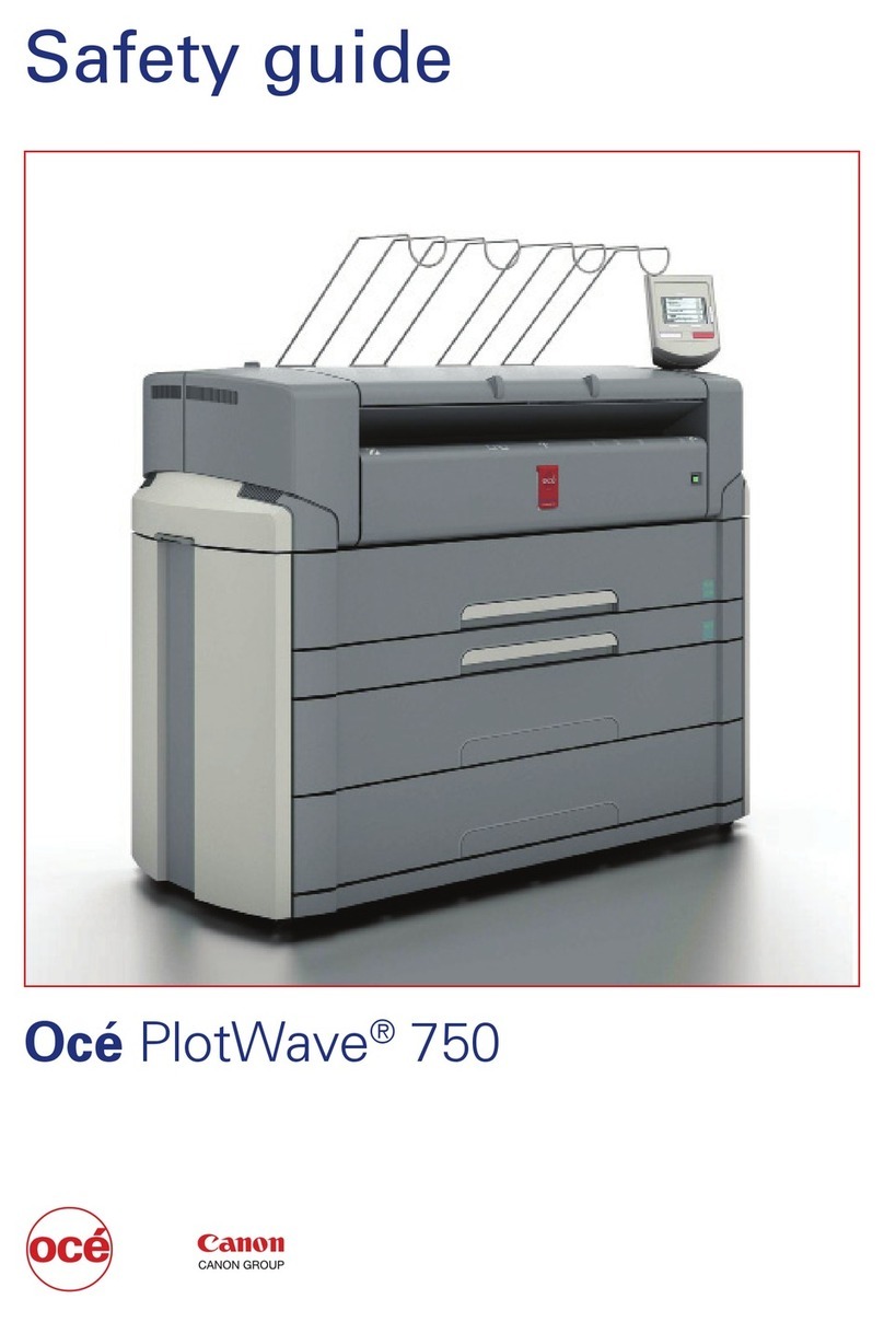 Oce PlotWave 750 Installation and operating manual