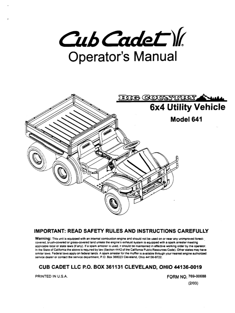 Cub Cadet Big Country 641 User manual