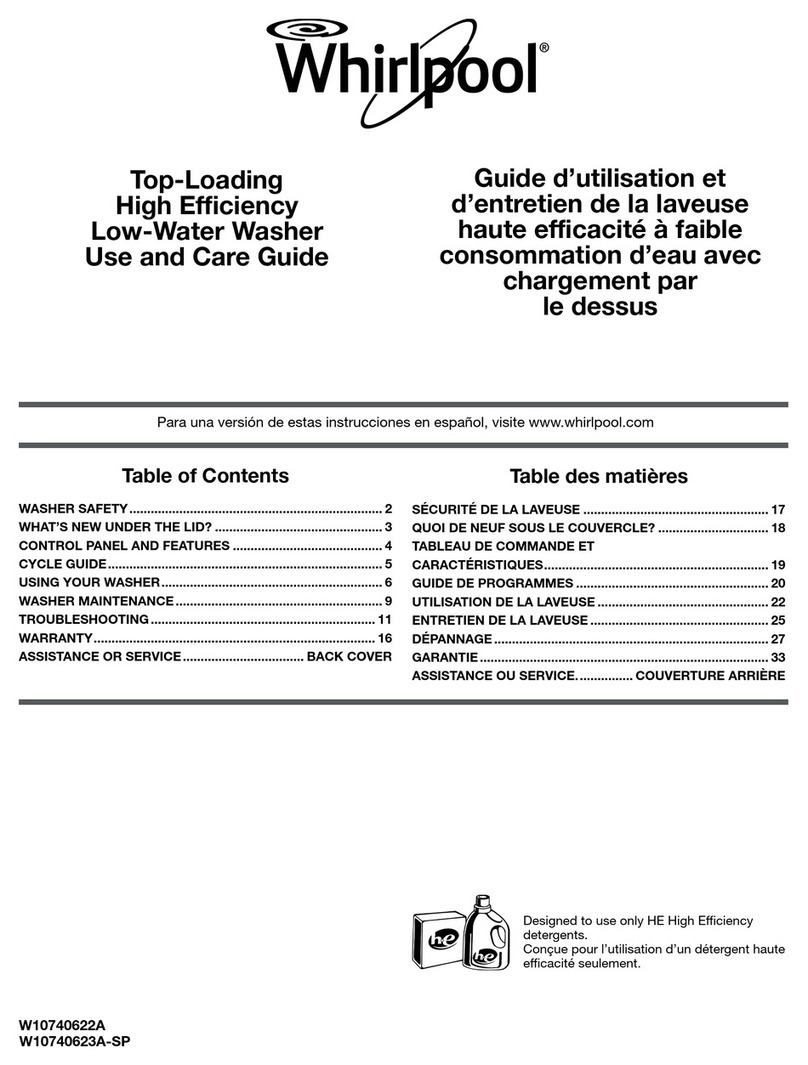 Whirlpool WTW4915EW Use and care guide