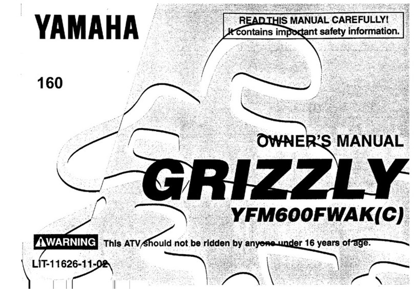 Yamaha 1998 Grizzly YFM600FWAK(C) owner's manual