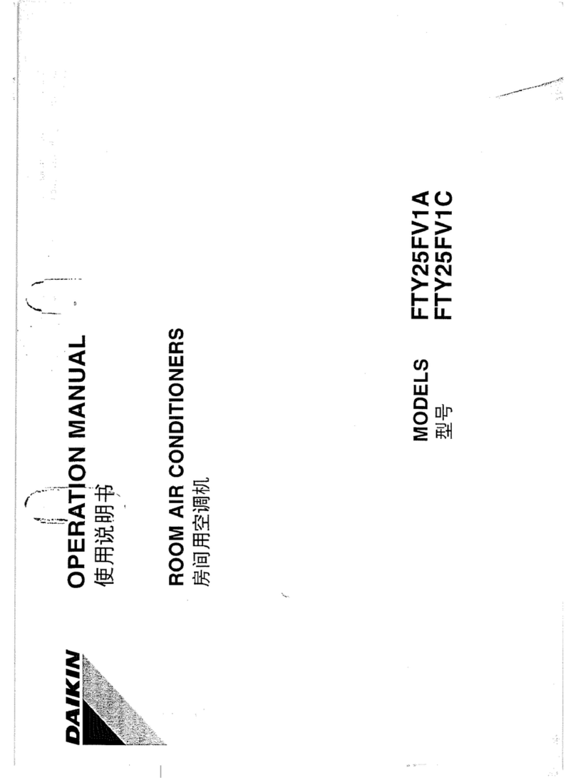 Daikin FTY25FV1A User manual