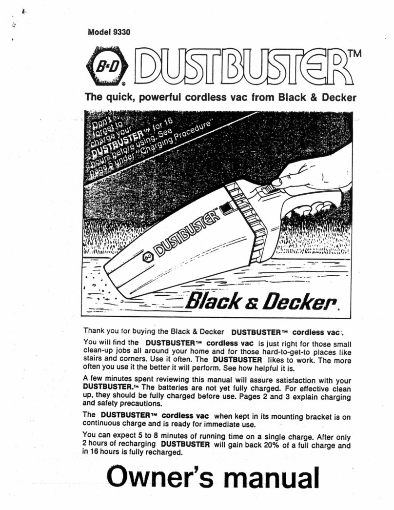 Black & Decker Dustbuster 9330 User manual