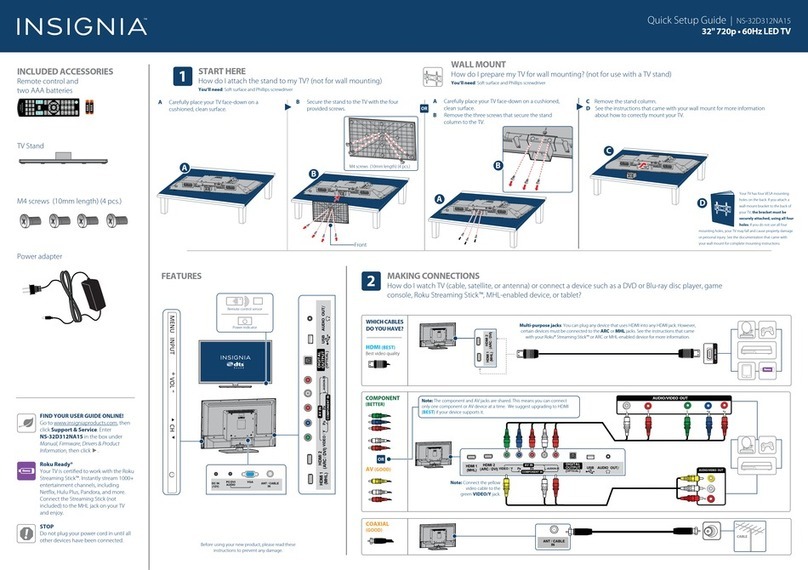 Insignia NS-32D312NA15 User manual