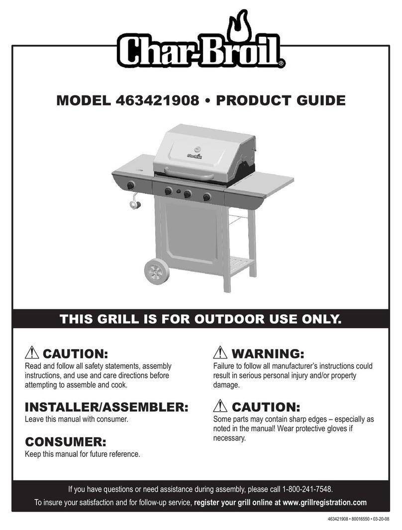 Char-Broil 463421908 Product guide