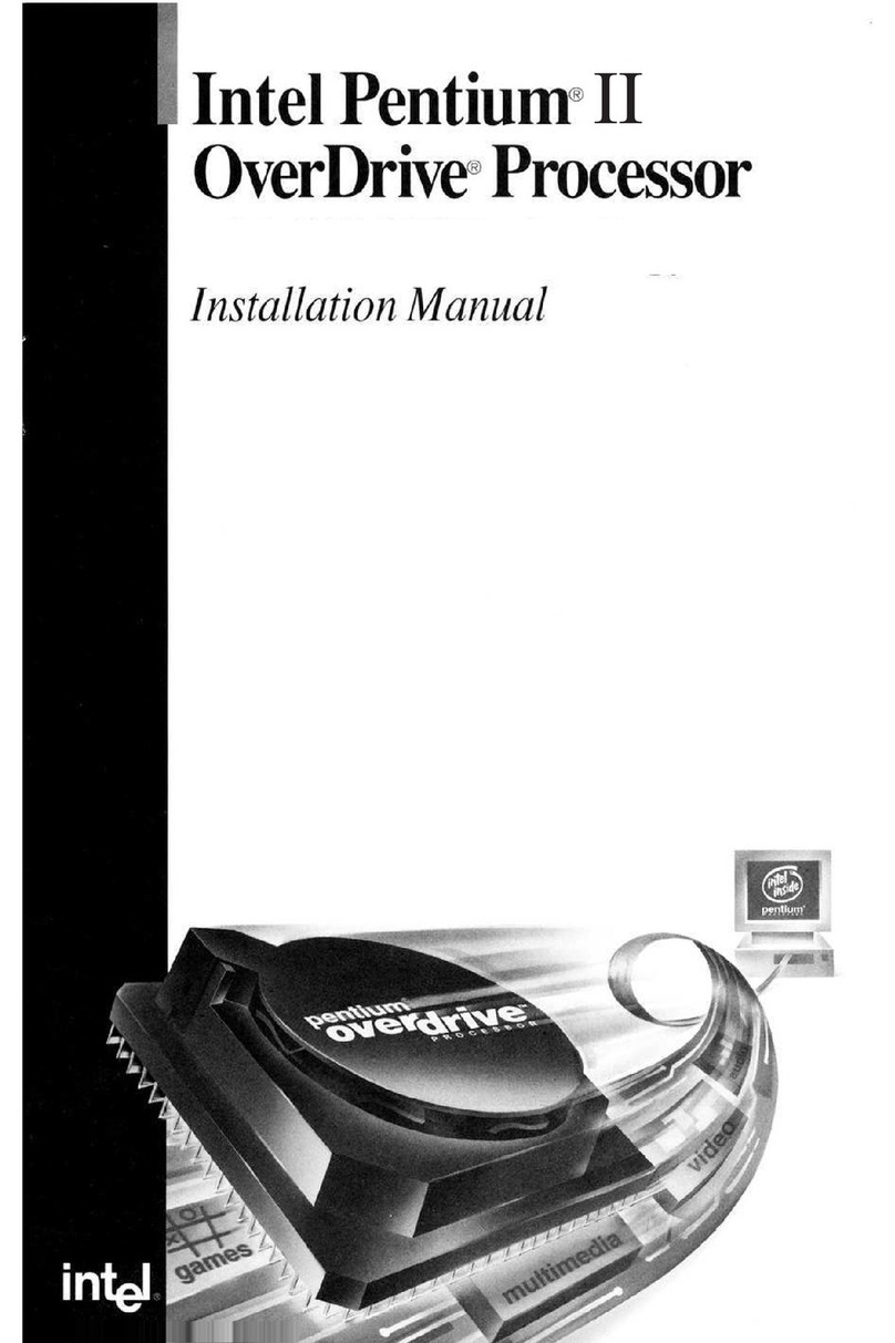Intel Pentium II OverDrive User manual