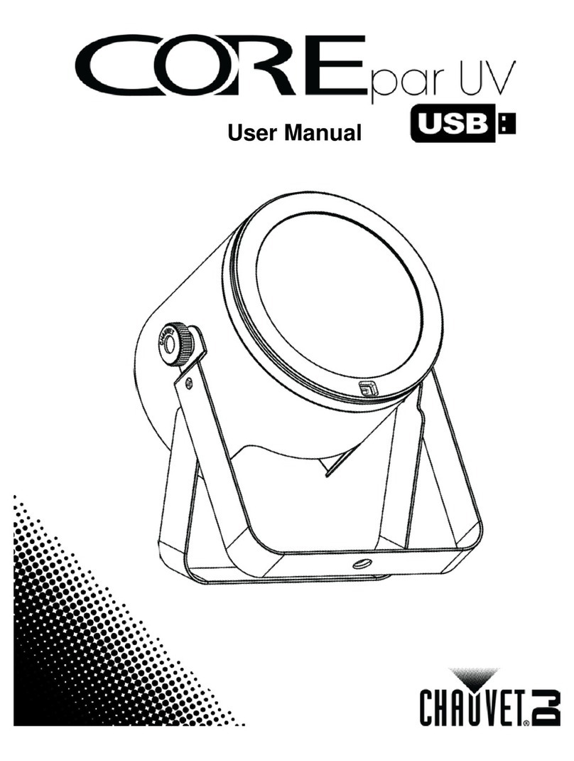 Chauvet Core par UV user manual