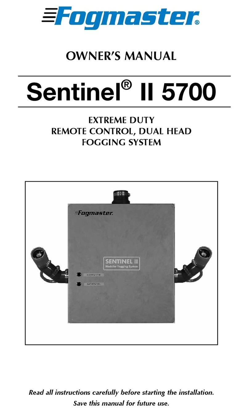 Fogmaster Sentinel II 5700 owner's manual