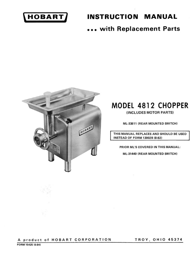 Hobart 4812 User manual